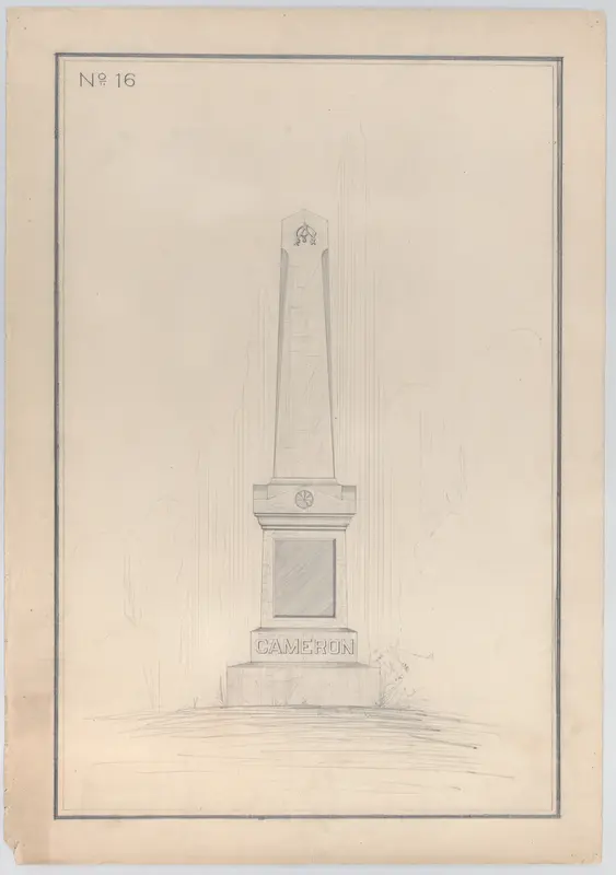 Obelisk Grave Monument, No. 16 Wall Art by Alexander Maxwell - High-Resolution Digital Print