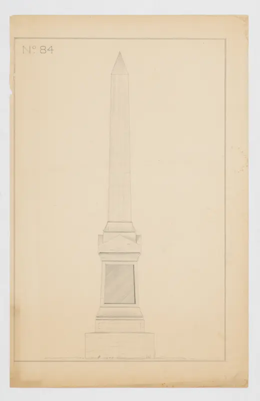 Obelisk Grave Monument, No. 84 Wall Art by Alexander Maxwell - High-Resolution Digital Print