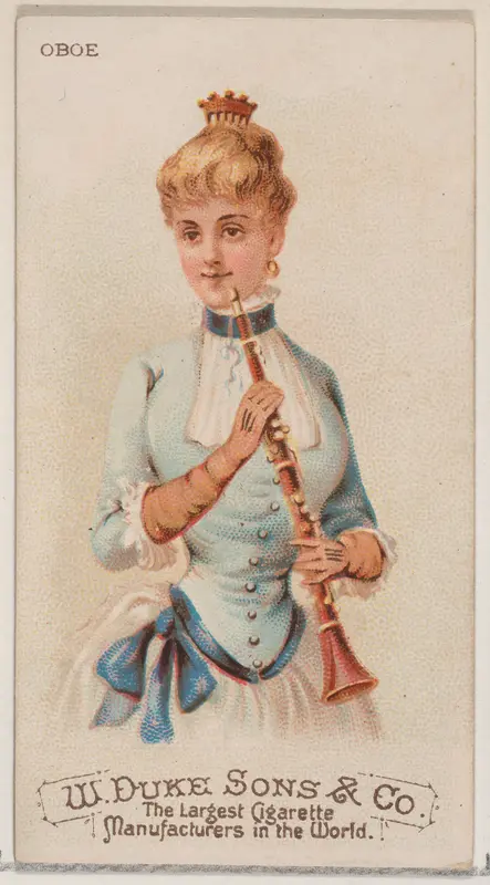 Oboe, from the Musical Instruments series (N82) for Duke brand cigarettes Wall Art by W. Duke, Sons & Co. - High-Resolution Digital Print
