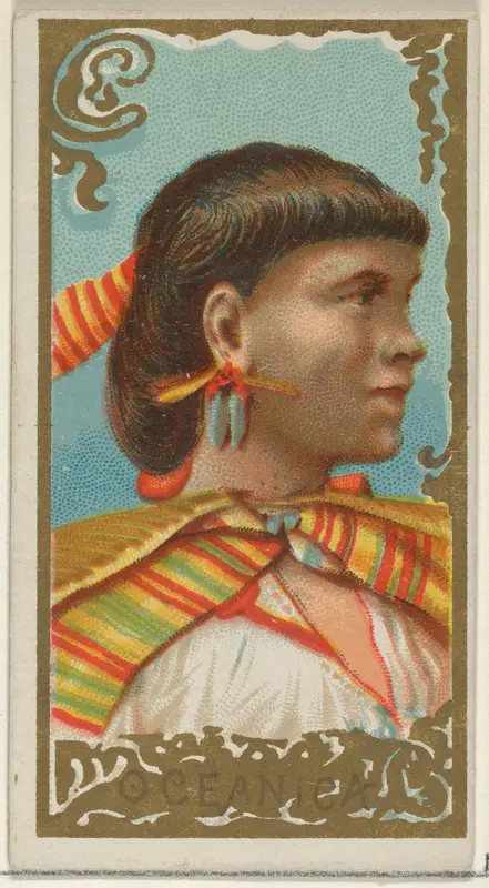 Oceanica, from the Types of All Nations series (N24) for Allen & Ginter Cigarettes Wall Art by Allen & Ginter - High-Resolution Digital Print