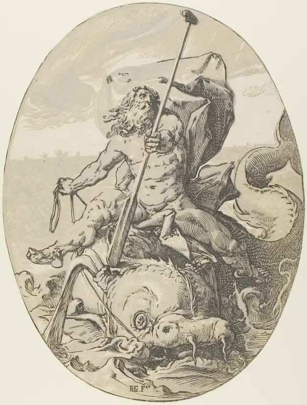 Oceanus, plate two from Demogorgon and the Deities