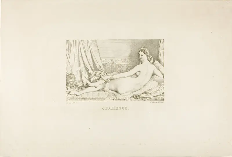 Odalisque Wall Art by François Seraphin Delpech - High-Resolution Digital Print