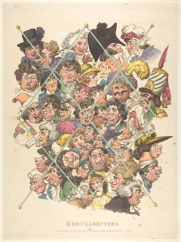 Odd Characters Wall Art by Thomas Rowlandson - High-Resolution Digital Print