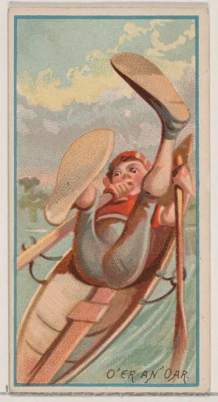 O'er an Oar, from the Jokes series (N87) for Duke brand cigarettes Wall Art by W. Duke, Sons & Co. - High-Resolution Digital Print