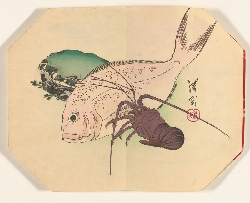 Oester, vis en langoustine Wall Art by Unknown - High-Resolution Digital Print