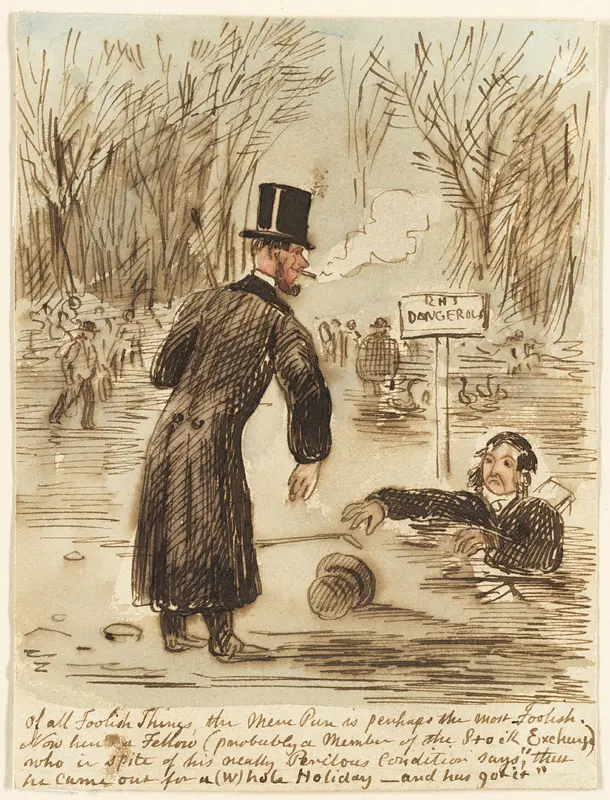Of All Foolish Things... Wall Art by John Leech - High-Resolution Digital Print