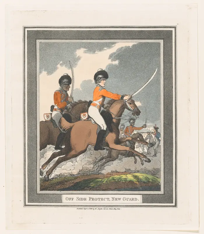 Off Side Protect, New Guard Wall Art by Thomas Rowlandson - High-Resolution Digital Print