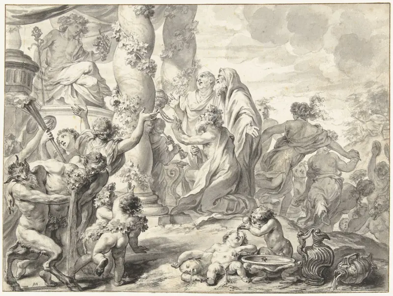 Offer van Bacchus Wall Art by Godfried Maes - High-Resolution Digital Print