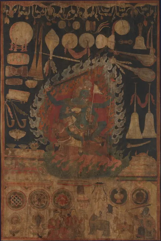 Offerings to the Goddess Palden Lhamo Wall Art by Unknown - High-Resolution Digital Print