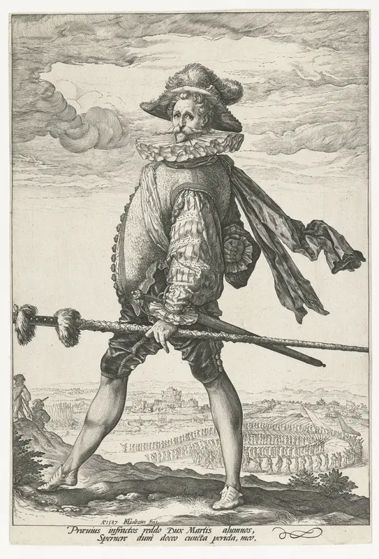 Officers in Peascod Doublets Wall Art by Hendrick Goltzius - High-Resolution Digital Print