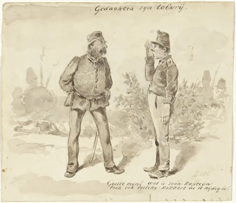 Officier met soldaat Wall Art by Pieter van Loon - High-Resolution Digital Print