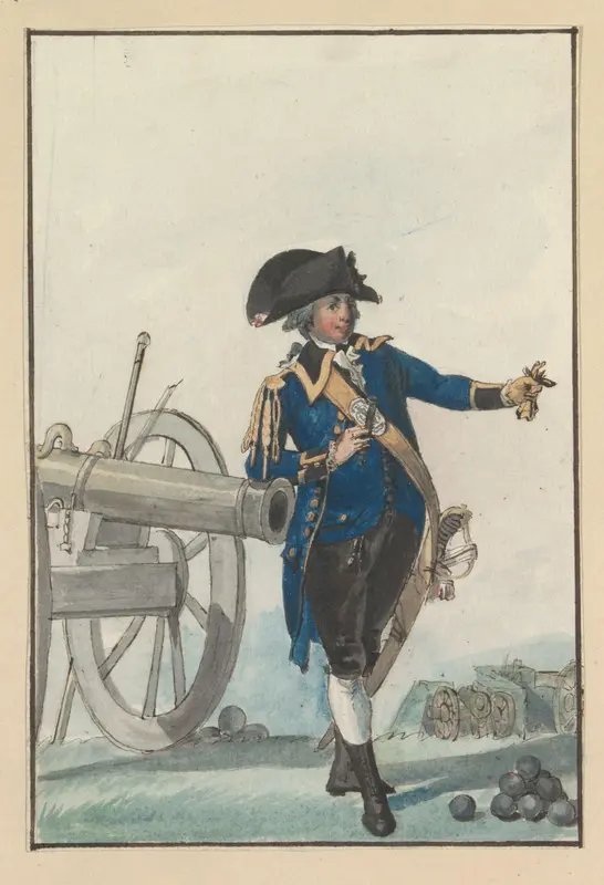 Officier van de artillerie van het Genootschap tot Nut der Schutterij te Amsterdam, 1787 Wall Art by anonymous - High-Resolution Digital Print