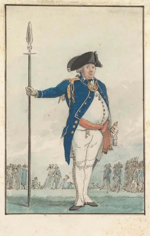 Officier van het Genootschap tot Nut der Schutterij te Amsterdam, 1787 Wall Art by anonymous - High-Resolution Digital Print