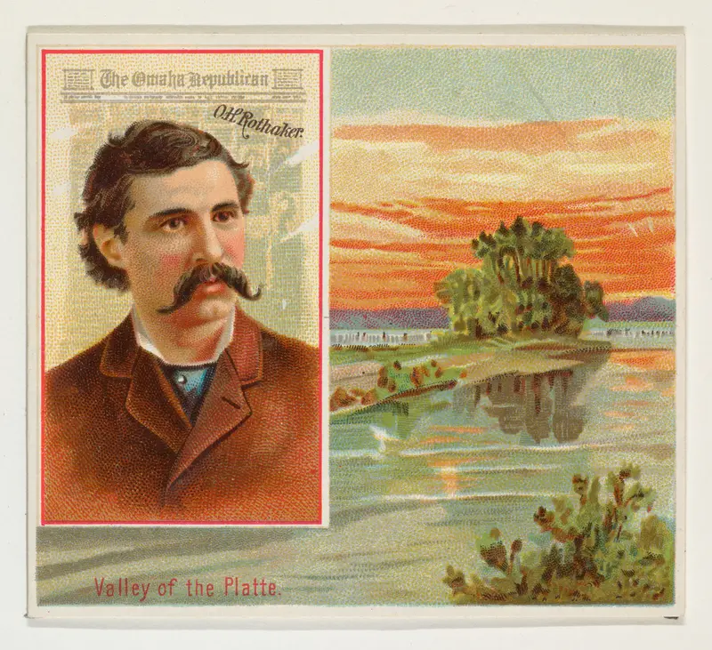 O.H. Rothaker, The Omaha Republican, from the American Editors series (N35) for Allen & Ginter Cigarettes Wall Art by Allen & Ginter - High-Resolution Digital Print