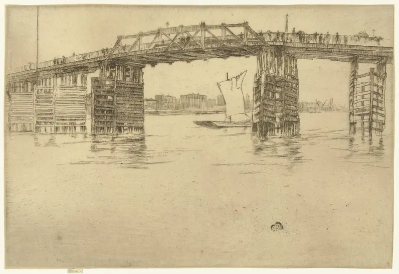 Old Battersea bridge Wall Art by Unknown - High-Resolution Digital Print