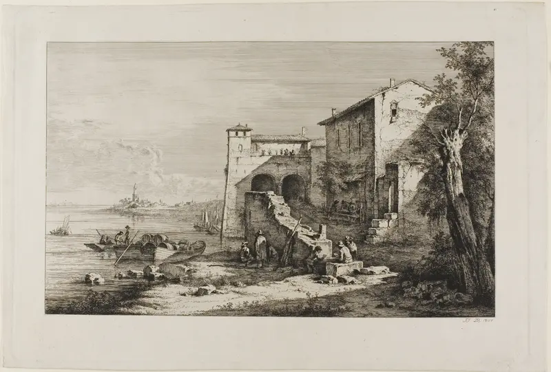 Old Customs House, Rome Wall Art by Jean Jacques de Boissieu - High-Resolution Digital Print