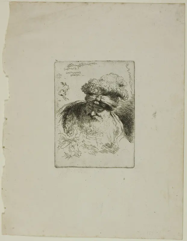 Old Man with a Turban Wall Art by Giovanni Benedetto Castiglione - High-Resolution Digital Print