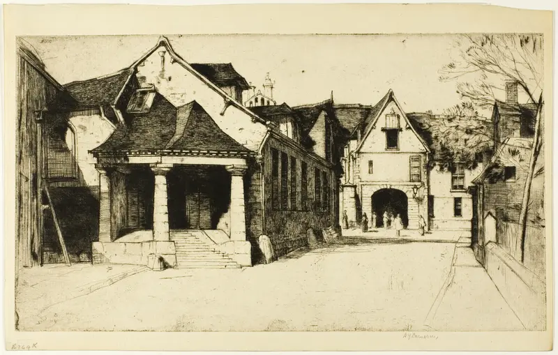 Old Museum, Beauvais Wall Art by David Young Cameron - High-Resolution Digital Print