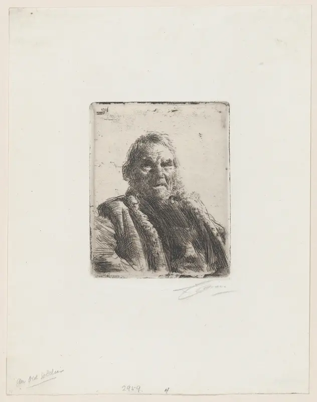 Old Soldier Wall Art by Anders Zorn - High-Resolution Digital Print