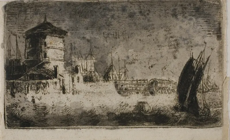 Old Tower, Leith Wall Art by John Clerk of Eldin - High-Resolution Digital Print