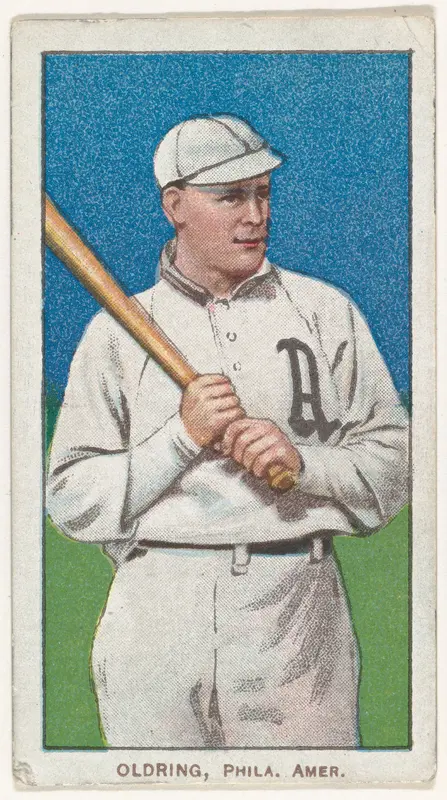 Oldring, Philadelphia, American League, from the White Border series (T206) for the American Tobacco Company Wall Art by American Tobacco Company - High-Resolution Digital Print
