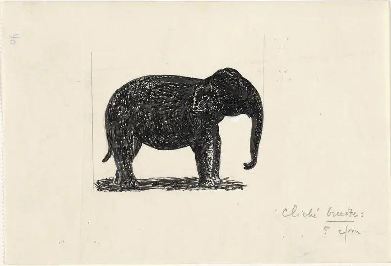 Olifant Wall Art by Leo Gestel - High-Resolution Digital Print