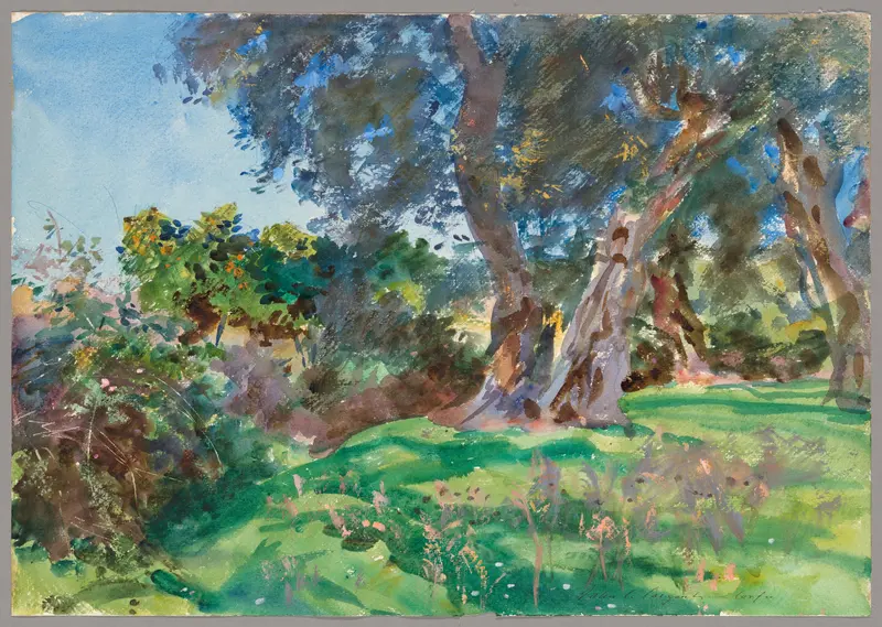 Olive Trees, Corfu Wall Art by John Singer Sargent - High-Resolution Digital Print