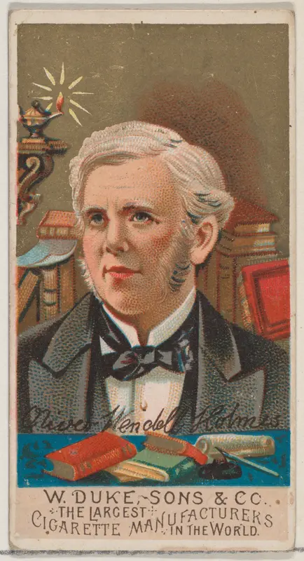Oliver Wendell Holmes, from the series Great Americans (N76) for Duke brand cigarettes Wall Art by W. Duke, Sons & Co. - High-Resolution Digital Print