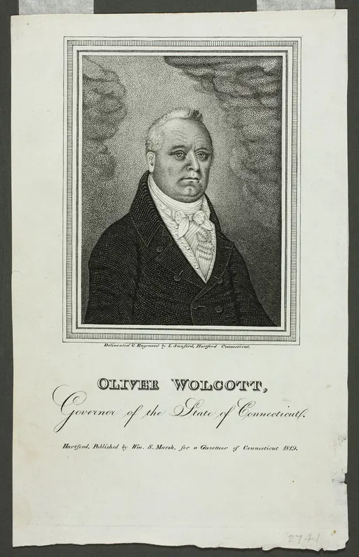 Oliver Wolcott, Governor of Connecticut Wall Art by Isaac Sanford - High-Resolution Digital Print