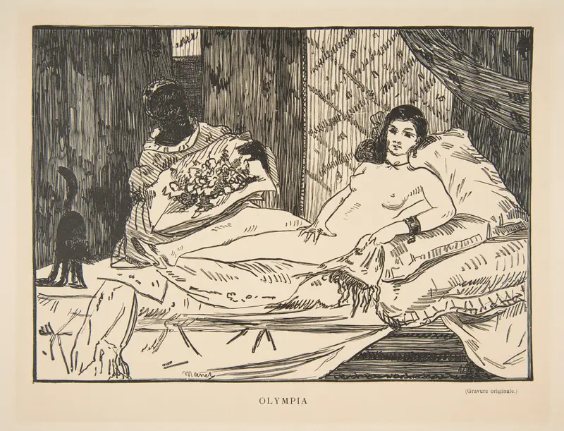 Olympia Wall Art by Edouard Manet - High-Resolution Digital Print