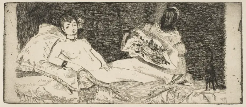 Olympia (published plate) Wall Art by Edouard Manet - High-Resolution Digital Print