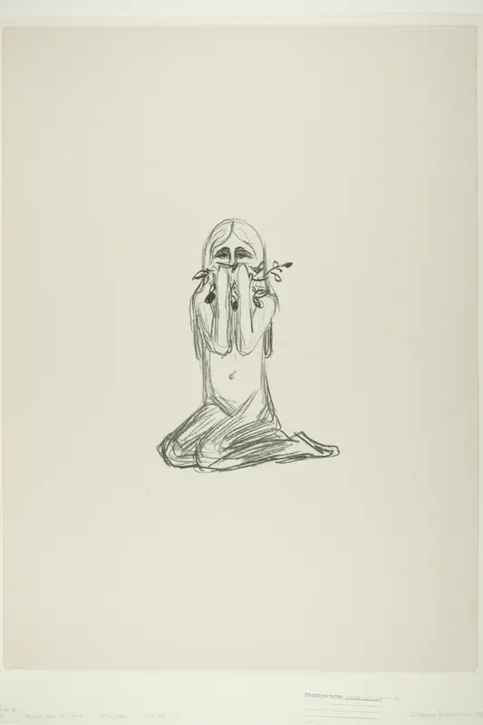 Omega and the Flower Wall Art by Edvard Munch - High-Resolution Digital Print