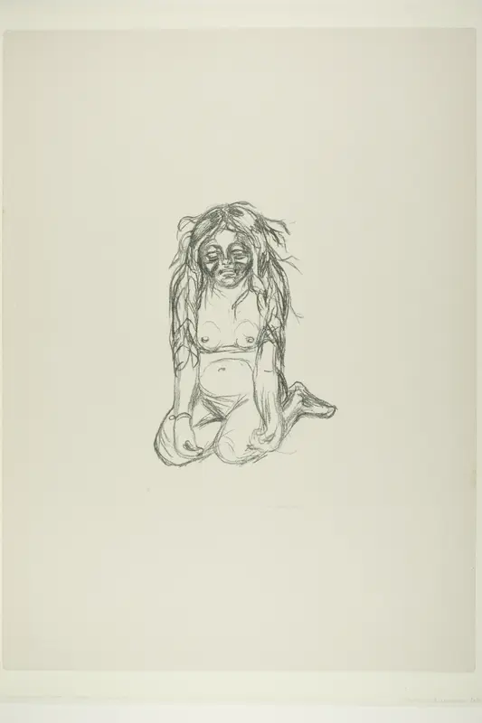 Omega Weeping Wall Art by Edvard Munch - High-Resolution Digital Print
