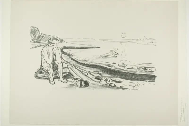 Omega's Flight Wall Art by Edvard Munch - High-Resolution Digital Print