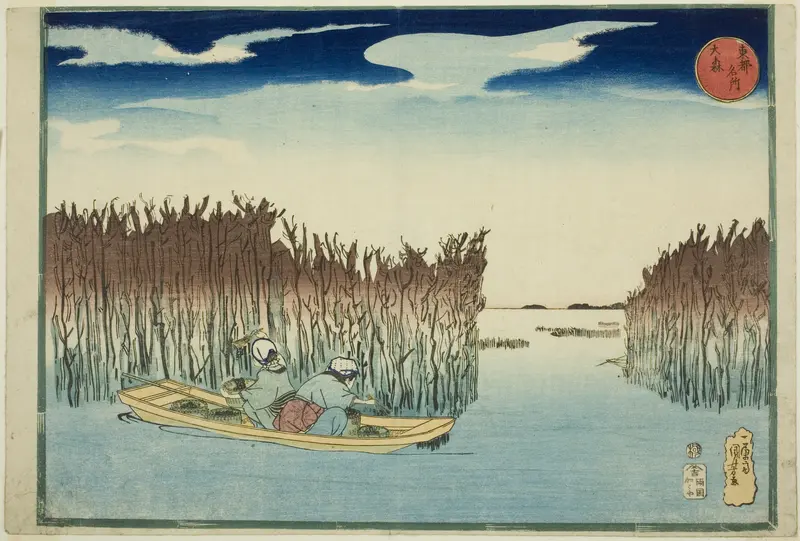 Omori, from the series "Famous Places in the Eastern Capital (Toto meisho)"