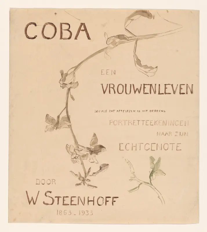 Omslag voor: Coba, een vrouwenleven Wall Art by Coba Steenhoff - High-Resolution Digital Print