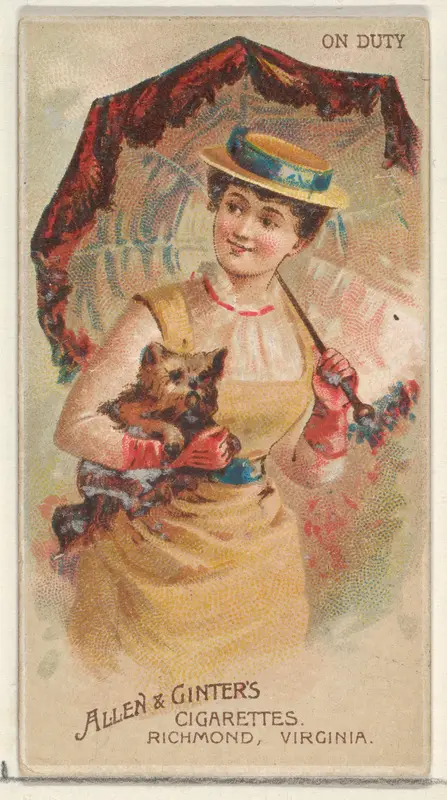 On Duty, from the Parasol Drills series (N18) for Allen & Ginter Cigarettes Brands Wall Art by Allen & Ginter - High-Resolution Digital Print