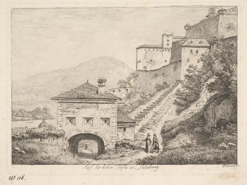 On the High Fortress in Salzburg ("Auf der hohen Feste [Festung] in Salzburg") Wall Art by Johann Christoph Erhard - High-Resolution Digital Print