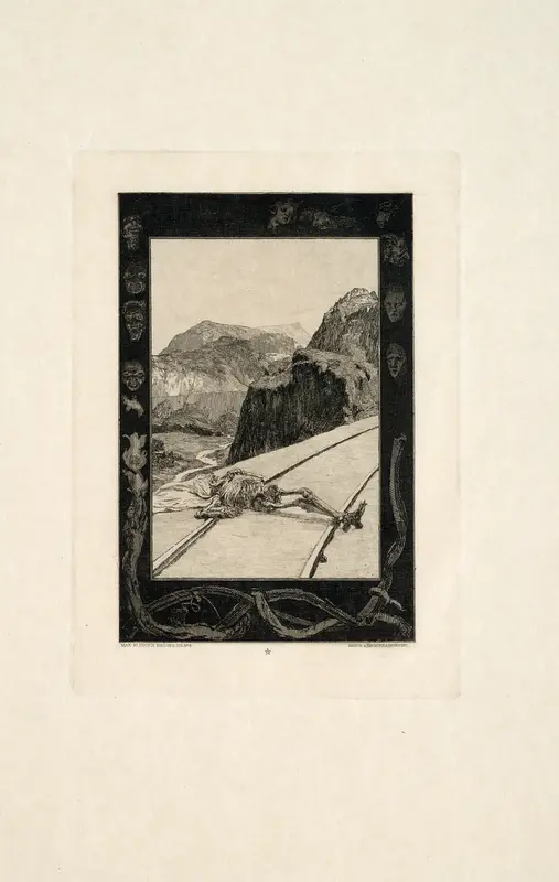 On the Rails, plate eight from On Death, Part I