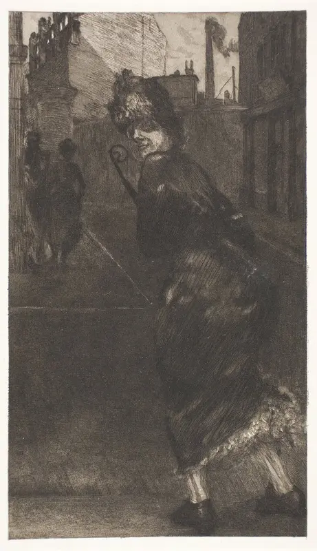 On the Street, plate nine from A Life
