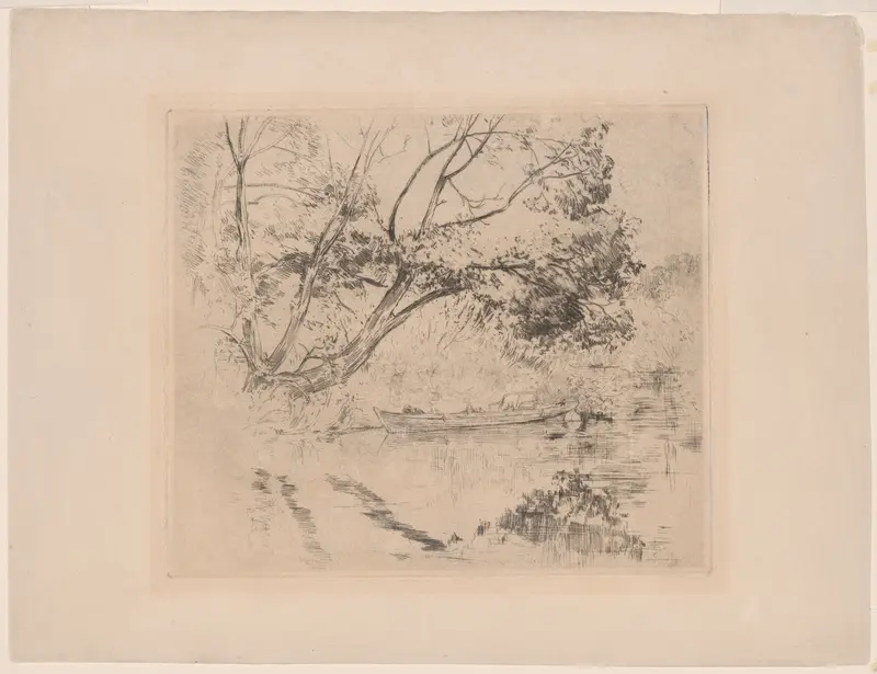On the Thames Wall Art by Frank Duveneck - High-Resolution Digital Print
