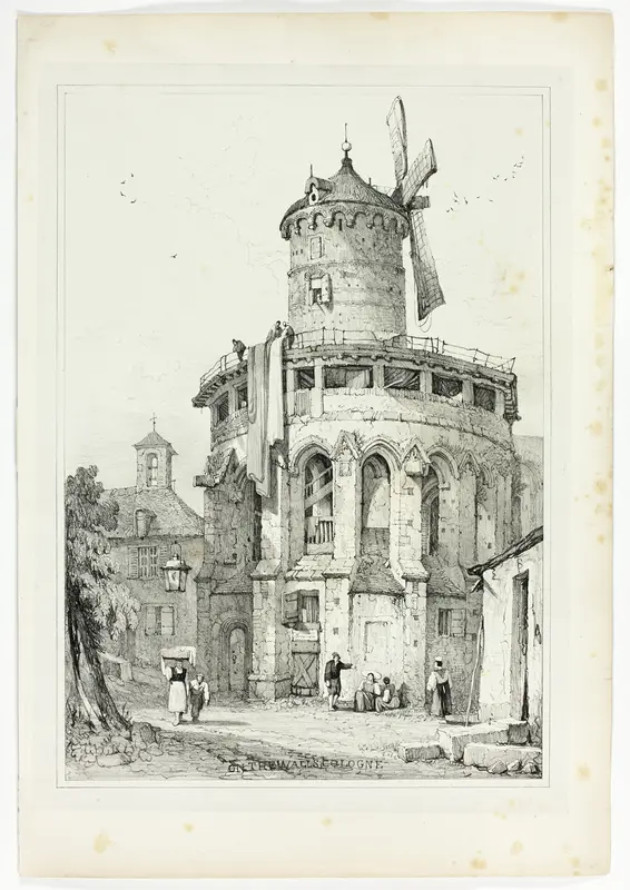 On the Walls, Cologne, from Facsimiles of Sketches made in Flanders and Germany