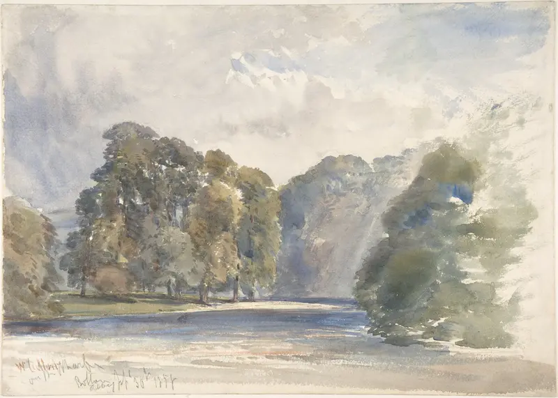On the Wharfe, Bolton Abbey Wall Art by William Callow - High-Resolution Digital Print