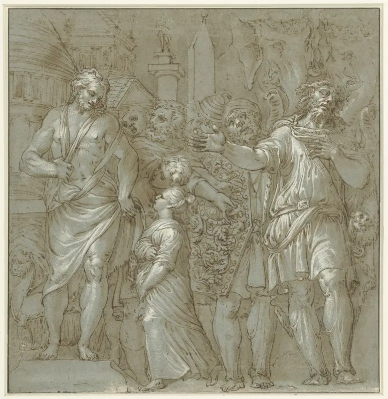 Onbevreesdheid van Caius Fabricius Luscinus na de overwinning van Pyrrhus Wall Art by anonymous - High-Resolution Digital Print