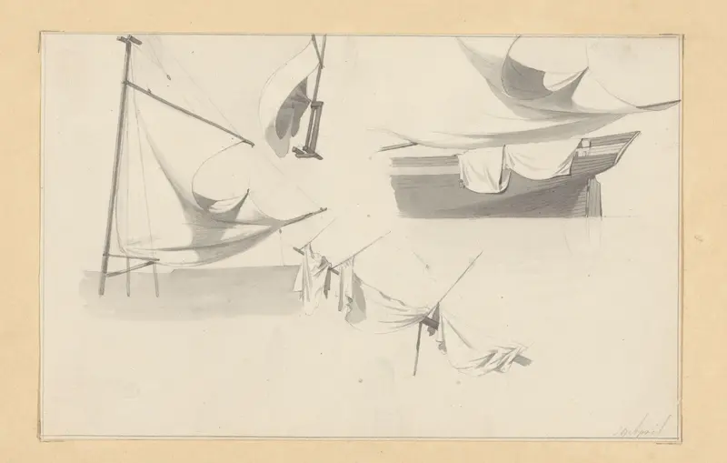 Onderdelen van een zeilschip Wall Art by Hendrik Abraham Klinkhamer - High-Resolution Digital Print