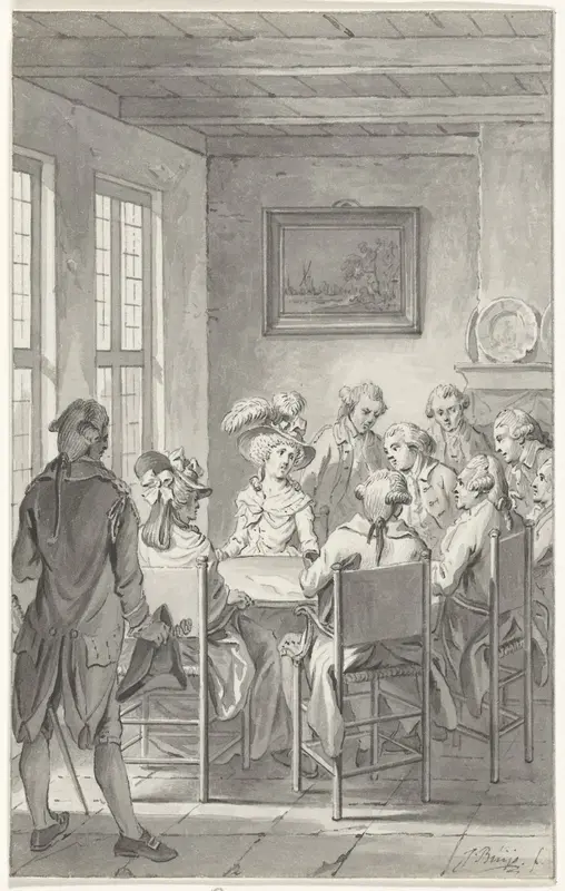 Onderhoud met de prinses te Goejanverwellesluis, 1787 Wall Art by Unknown - High-Resolution Digital Print
