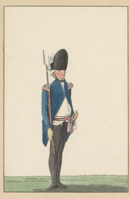 Onderofficier van het Genootschap tot Nut der Schutterij te Amsterdam, 1787 Wall Art by anonymous - High-Resolution Digital Print