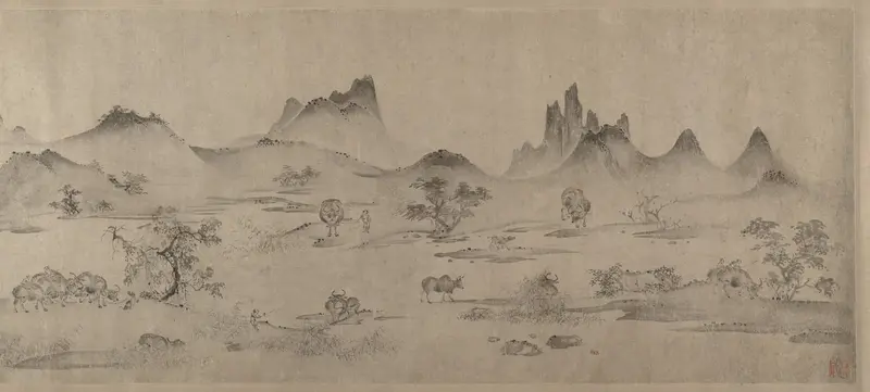 One hundred water buffalo