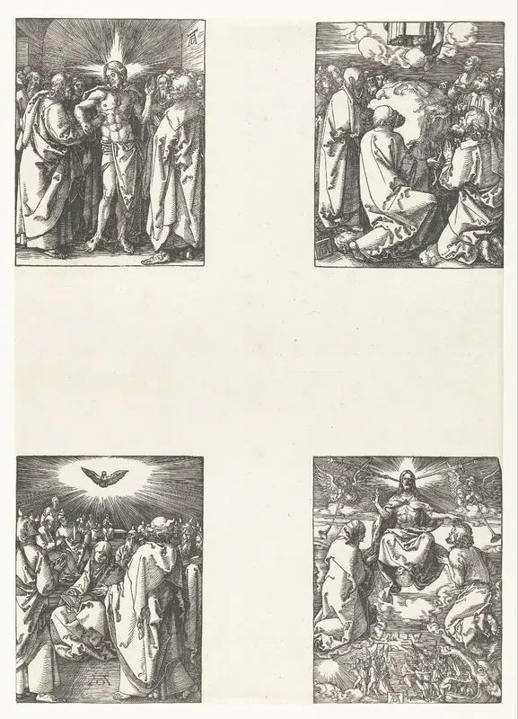 Ongeloof van Tomas, Hemelvaart, Pinksteren, Laatste Oordeel Wall Art by Unknown - High-Resolution Digital Print