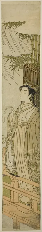 Ono no Komachi Praying for Rain Wall Art by Isoda Koryusai - High-Resolution Digital Print